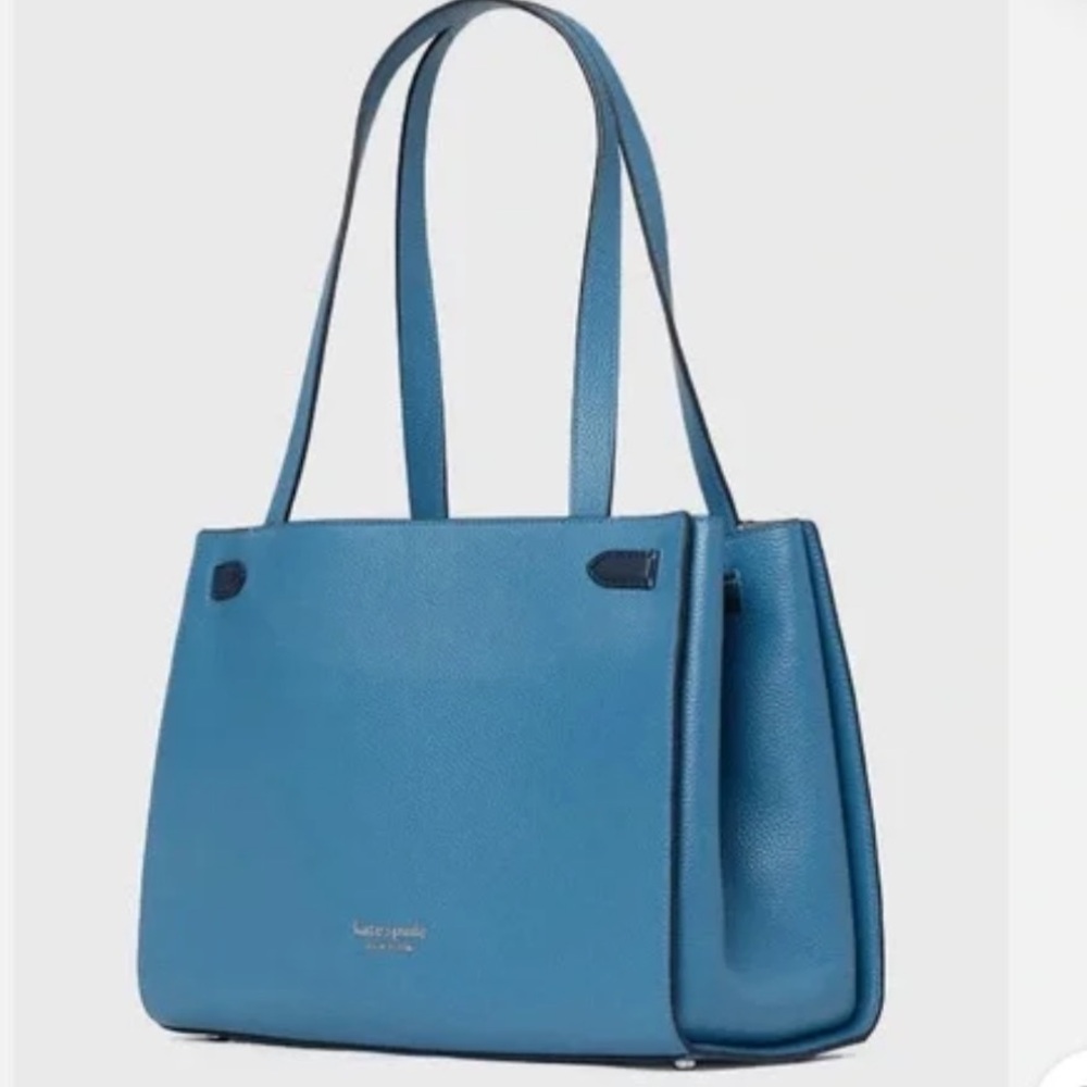 NWT Kate Spade Blue Tote “Niagara Lane”Pebbled Leather Bag